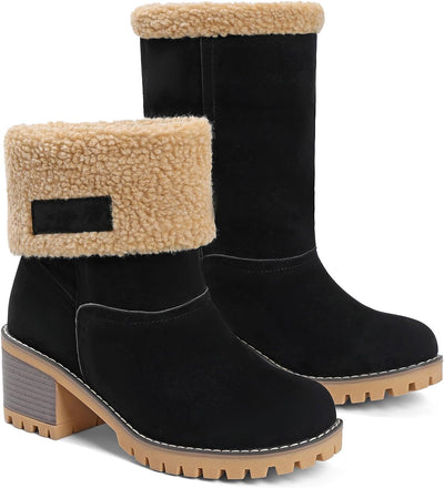 Izzy - Fur Lined Slip on Warm Boots