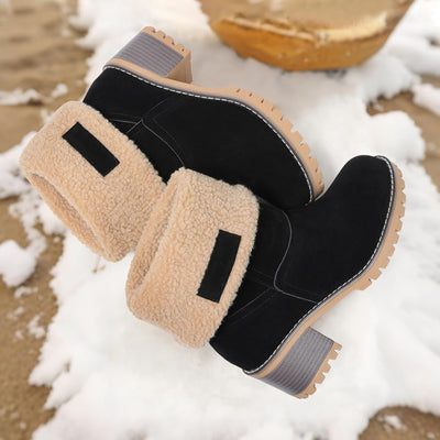 Izzy - Fur Lined Slip on Warm Boots