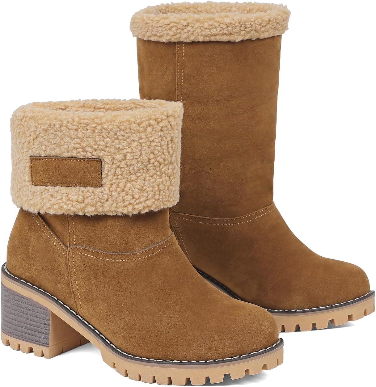 Izzy - Fur Lined Slip on Warm Boots