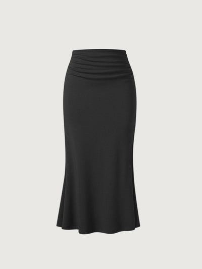 Orelie Maxi Skirt - ELEGANT LONG SKIRT WITH FLOWY SILHOUETTE