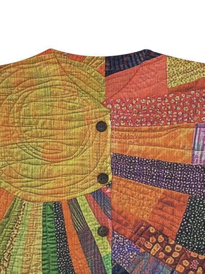 Lyra – VIBRANT 3D RAINBOW FLORAL CARDIGAN