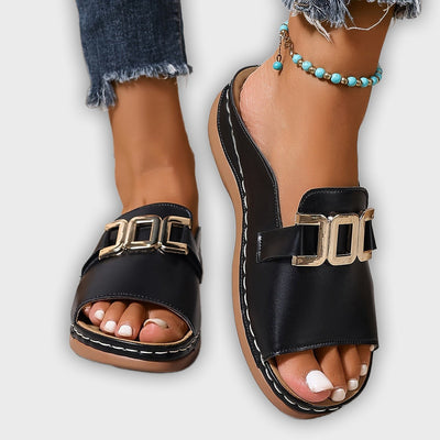Seren - Comfy Open Toe Buckle Sandals