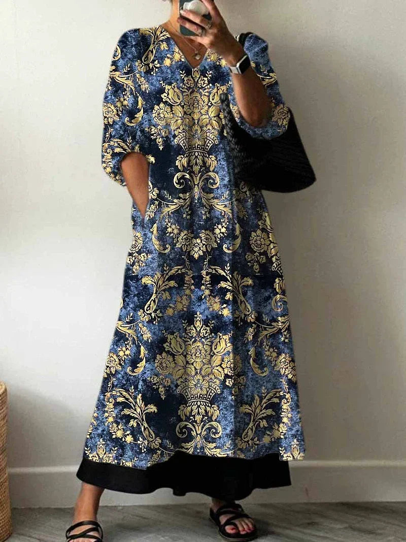 Faith - Elegant Print Dress