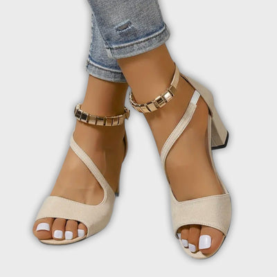 Jewel - Women's Summer High Heels with Orthopedic Support