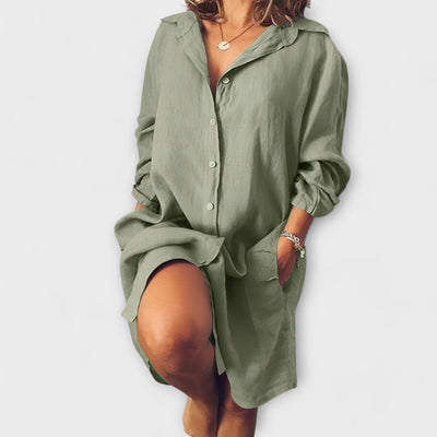 Penny - Casual linen blouse for everyday wear