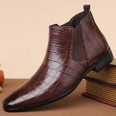 Matthew - Crocodile Luxe Chelsea Boots