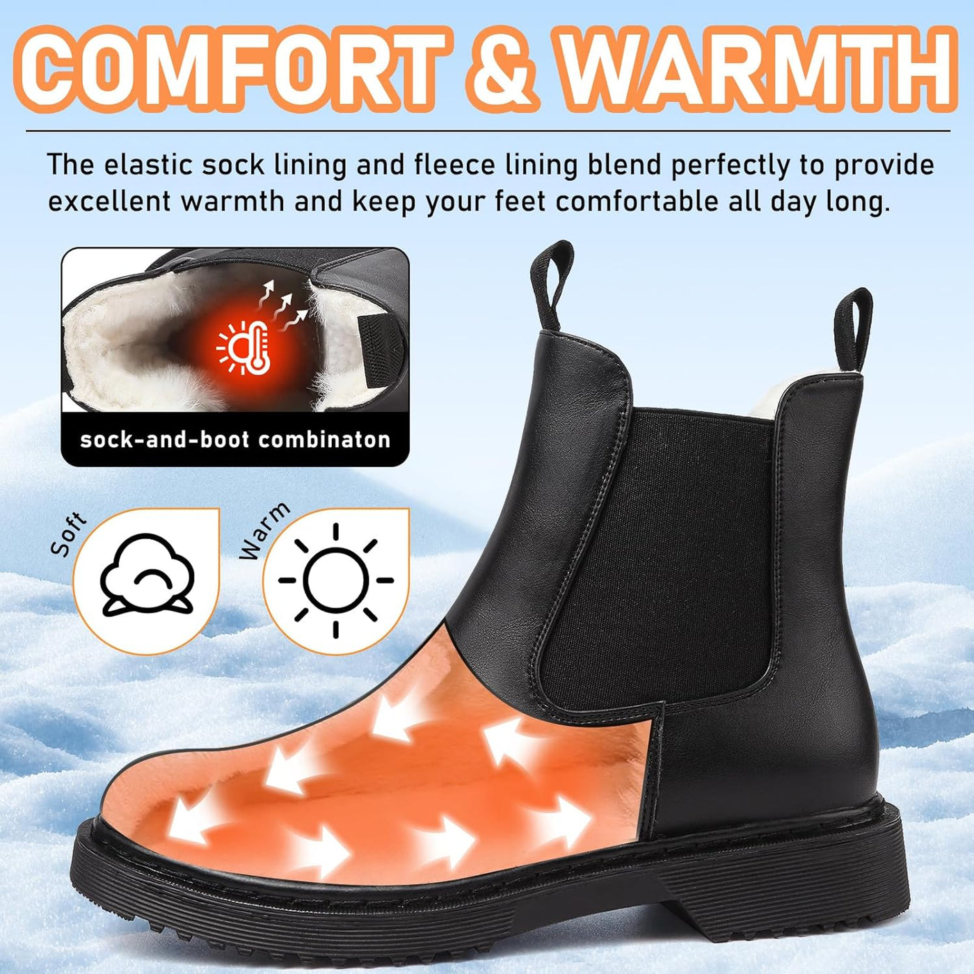 Chelsea - Warm Fur Lined Chelsea Boots