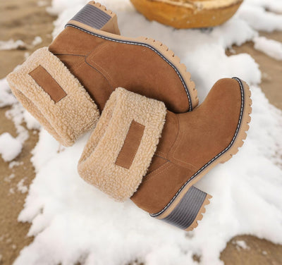 Izzy - Fur Lined Slip on Warm Boots