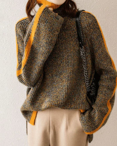 AMEI - FASHIONABLE SWEATER WITH A COLLAR