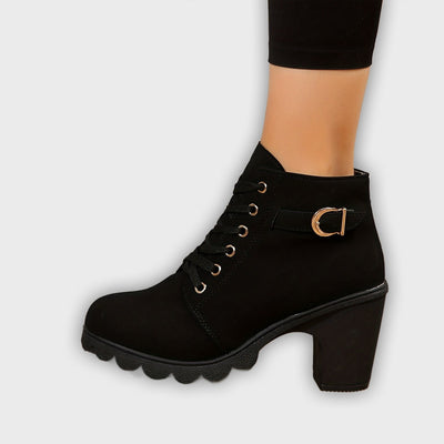 Yael - Luxe Lace-Up Pumps Boots
