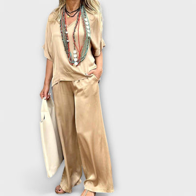 Leslie - Complete Blouse and Pants Hazel Elysian Elegance