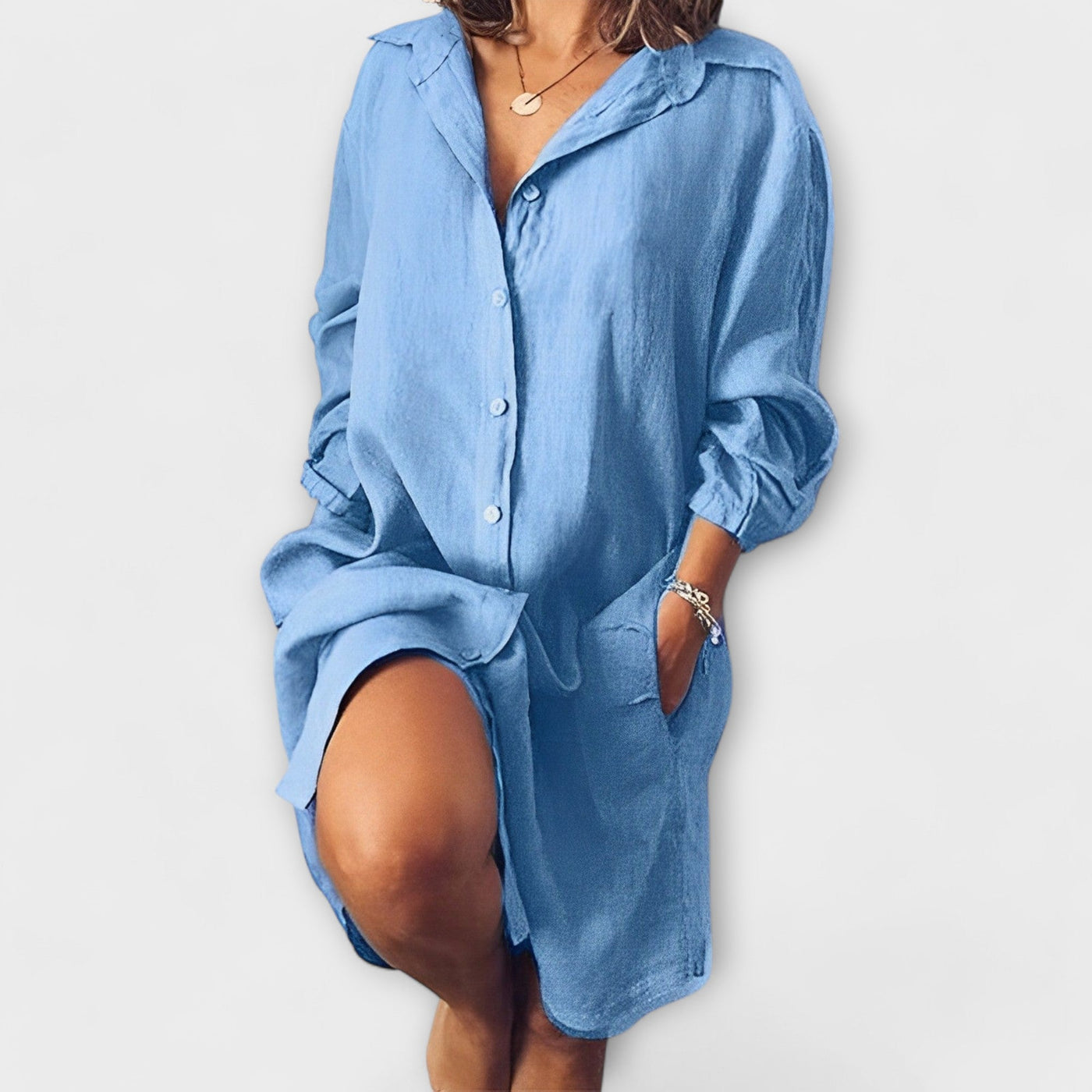 Penny - Casual linen blouse for everyday wear