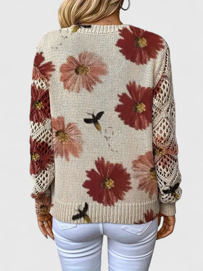 Sadie - ELEGANT SWEATER WITH FLORAL PATTERN