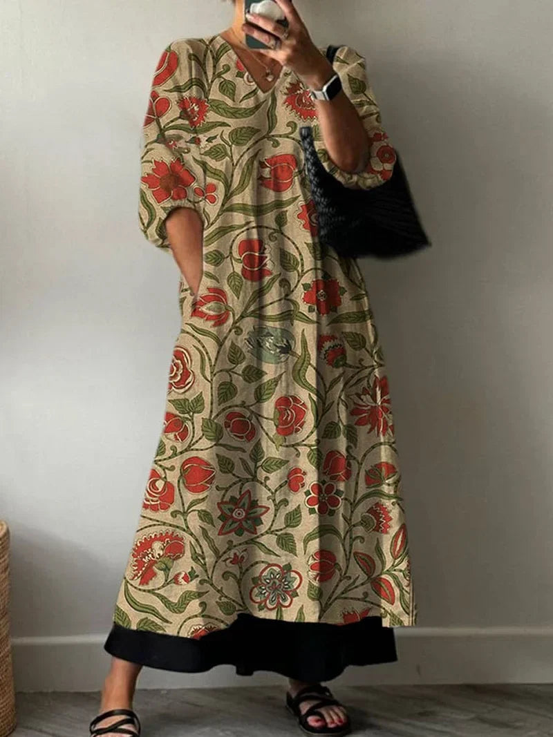 Trisha - Elegant Print Dress