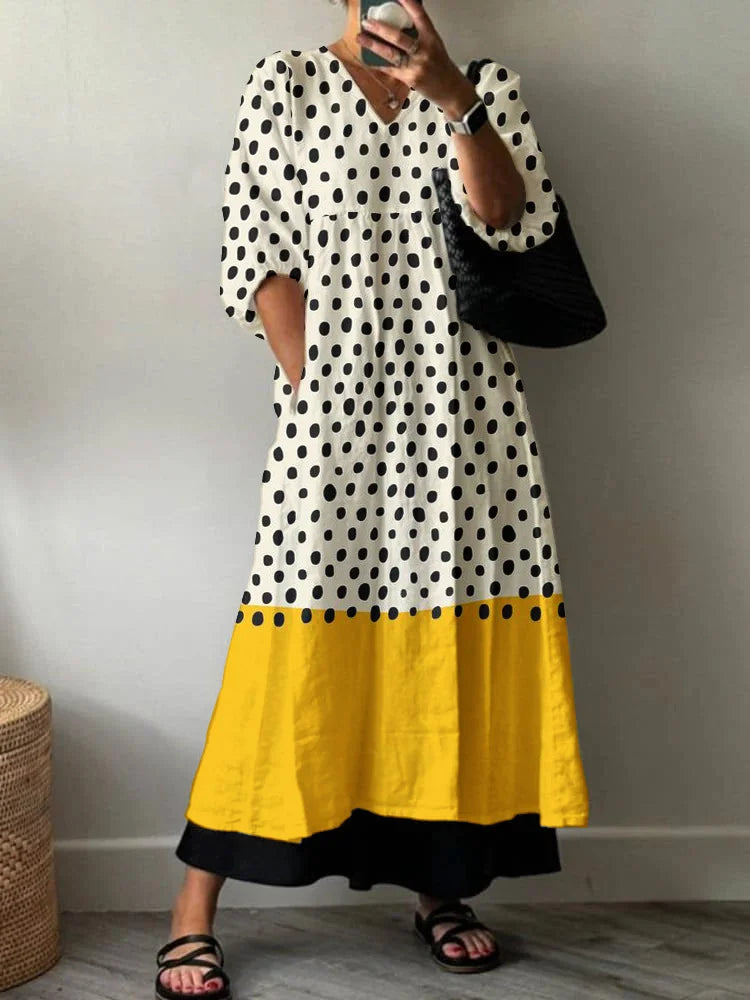 Ira - Elegant Print Dress