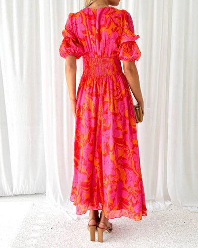 Alva™ - Maxi Dress with Balloon Sleeves