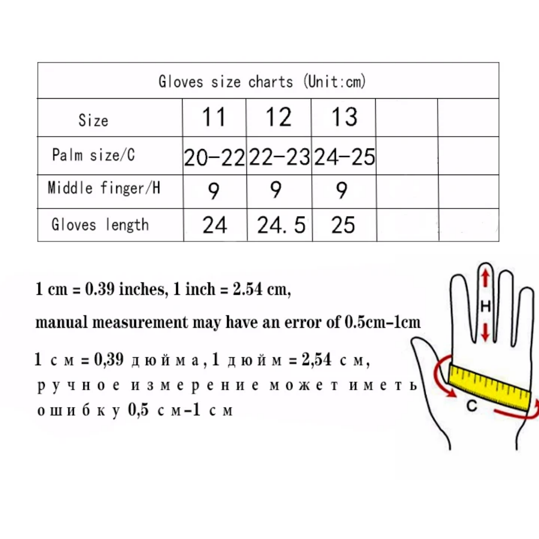 Henry - Deer Pattern Goatskin Winter Gloves for Men