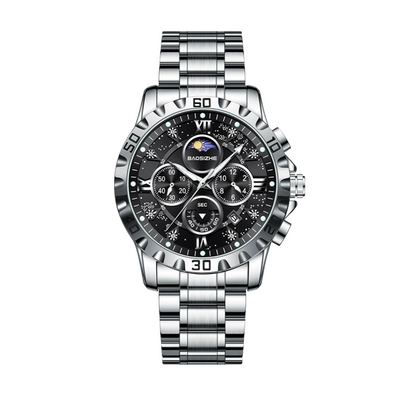 Rex | Opulent Chronograph Watch with Sleek Metal Band