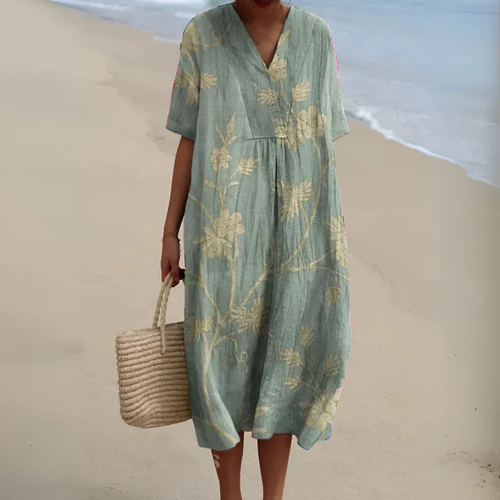 Zelda - Chic Summer Breeze Printed Dress