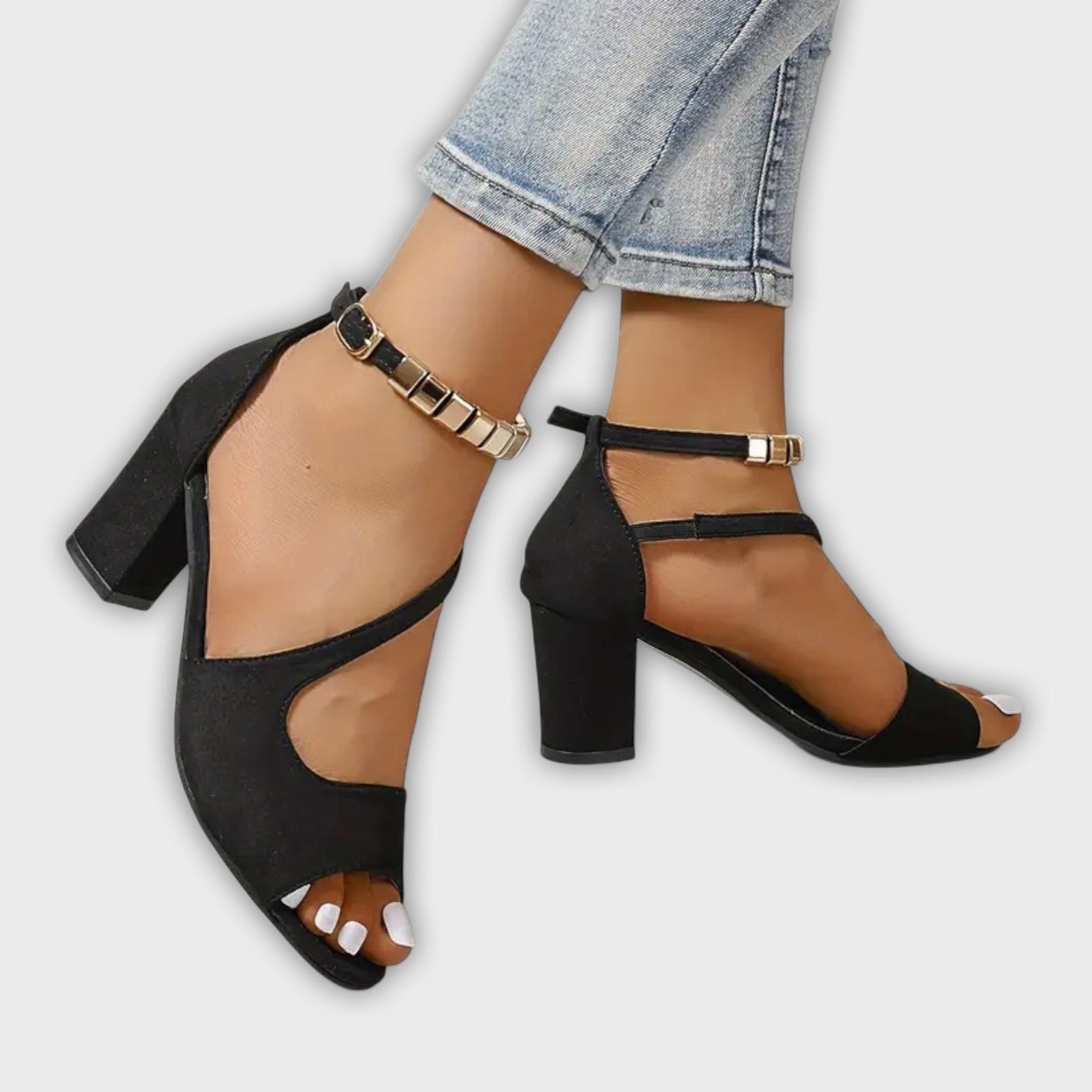 Jewel - Women's Summer High Heels with Orthopedic Support