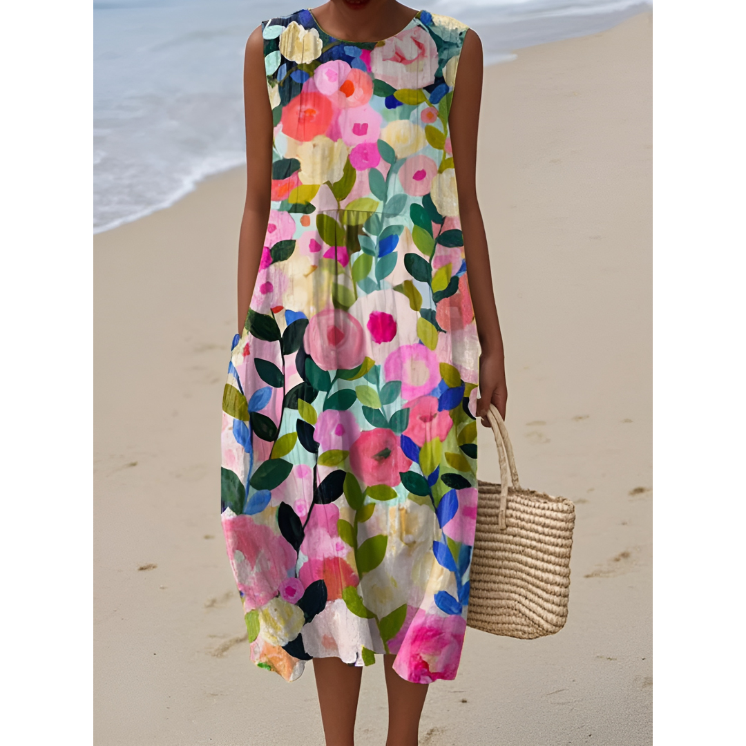 Zara – Watercolor Bloom Sundress