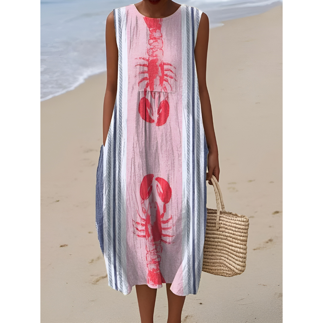 Tabitha – Coastal Catch Sleeveless Dress