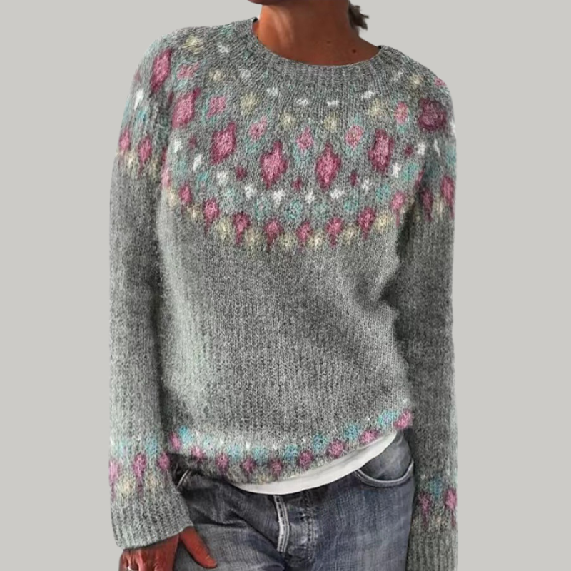 Naisy - Patterned Knit Sweater