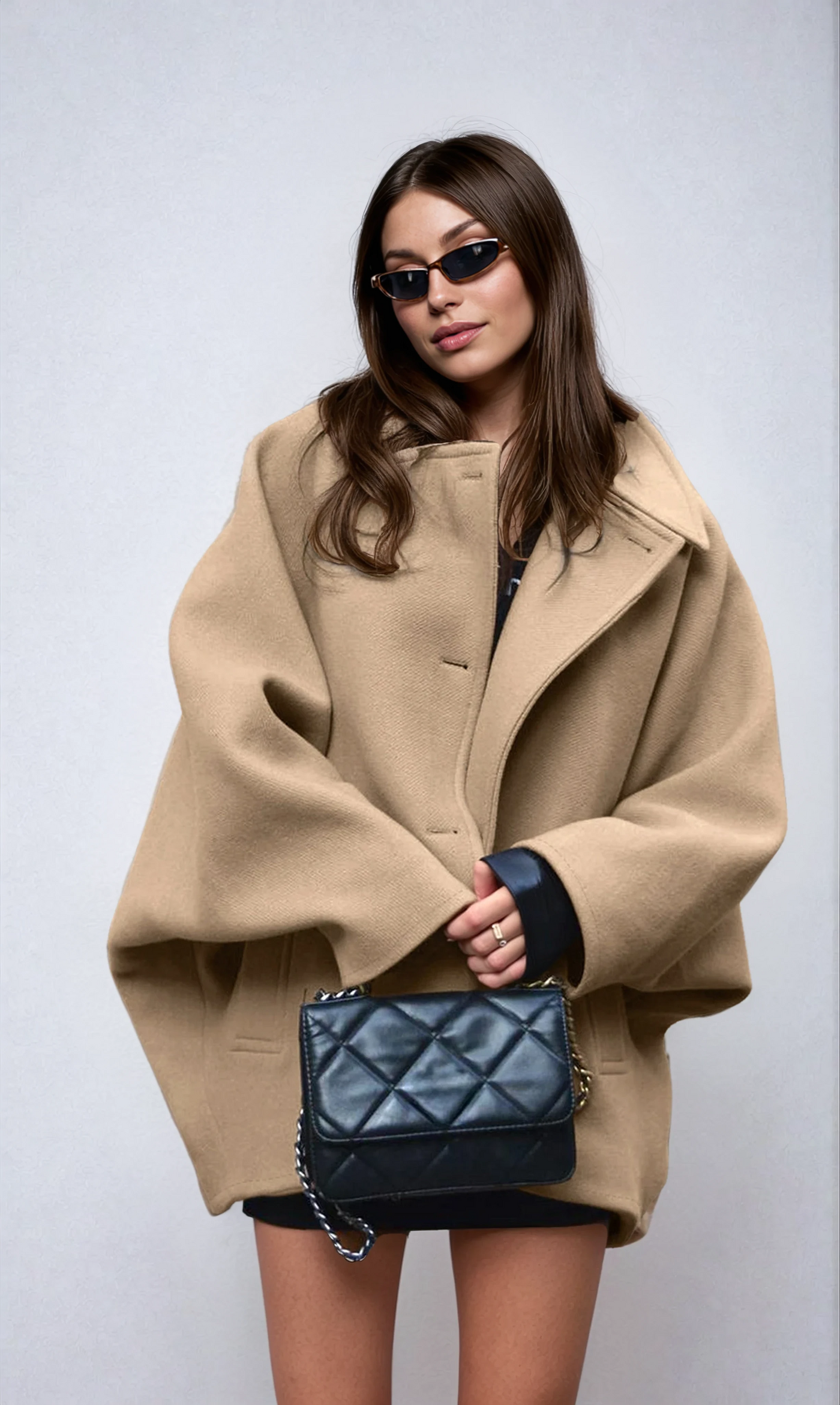 Eleanor - OVERSIZED COAT WITH BUTTON CLOSURE