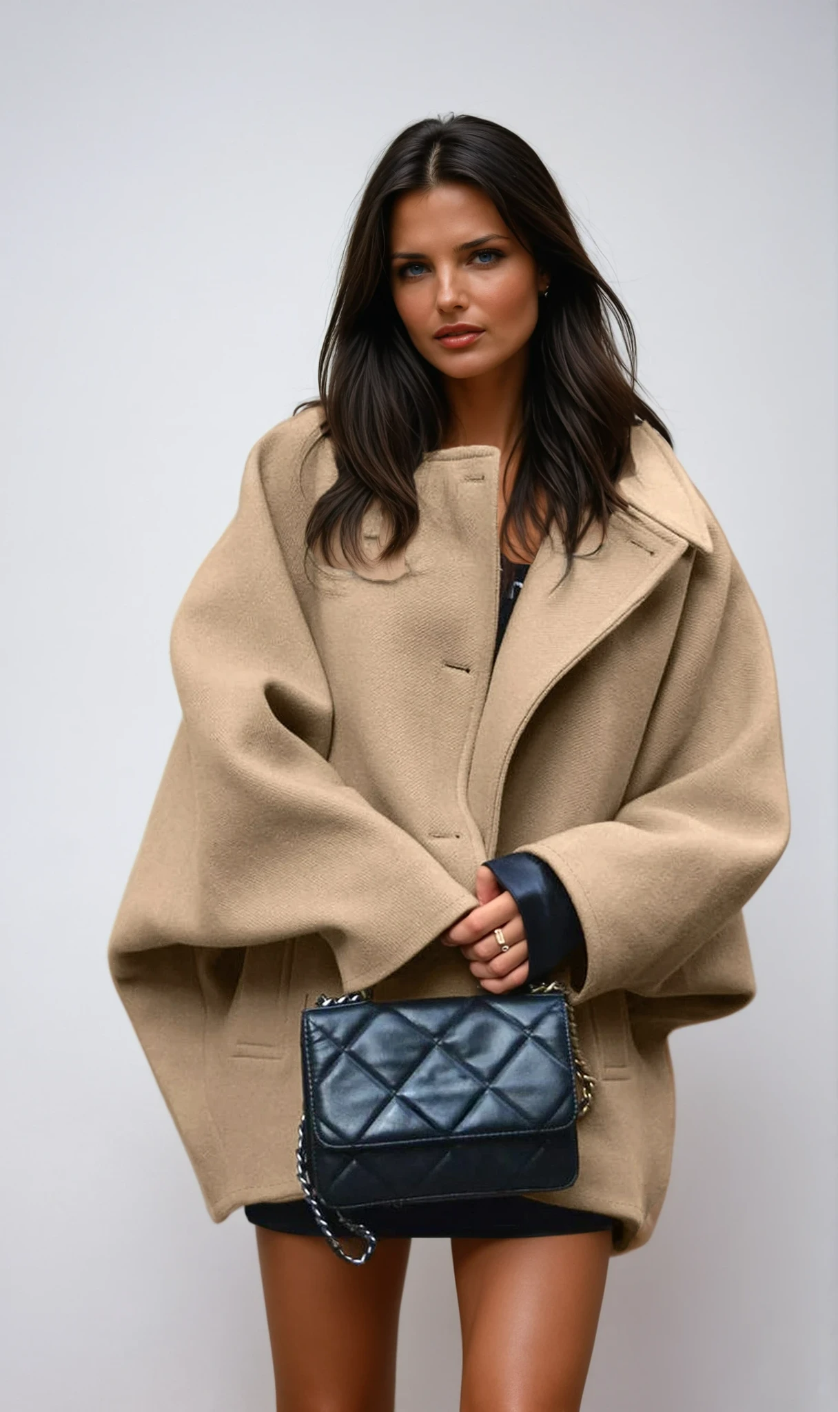 Eleanor - OVERSIZED COAT WITH BUTTON CLOSURE