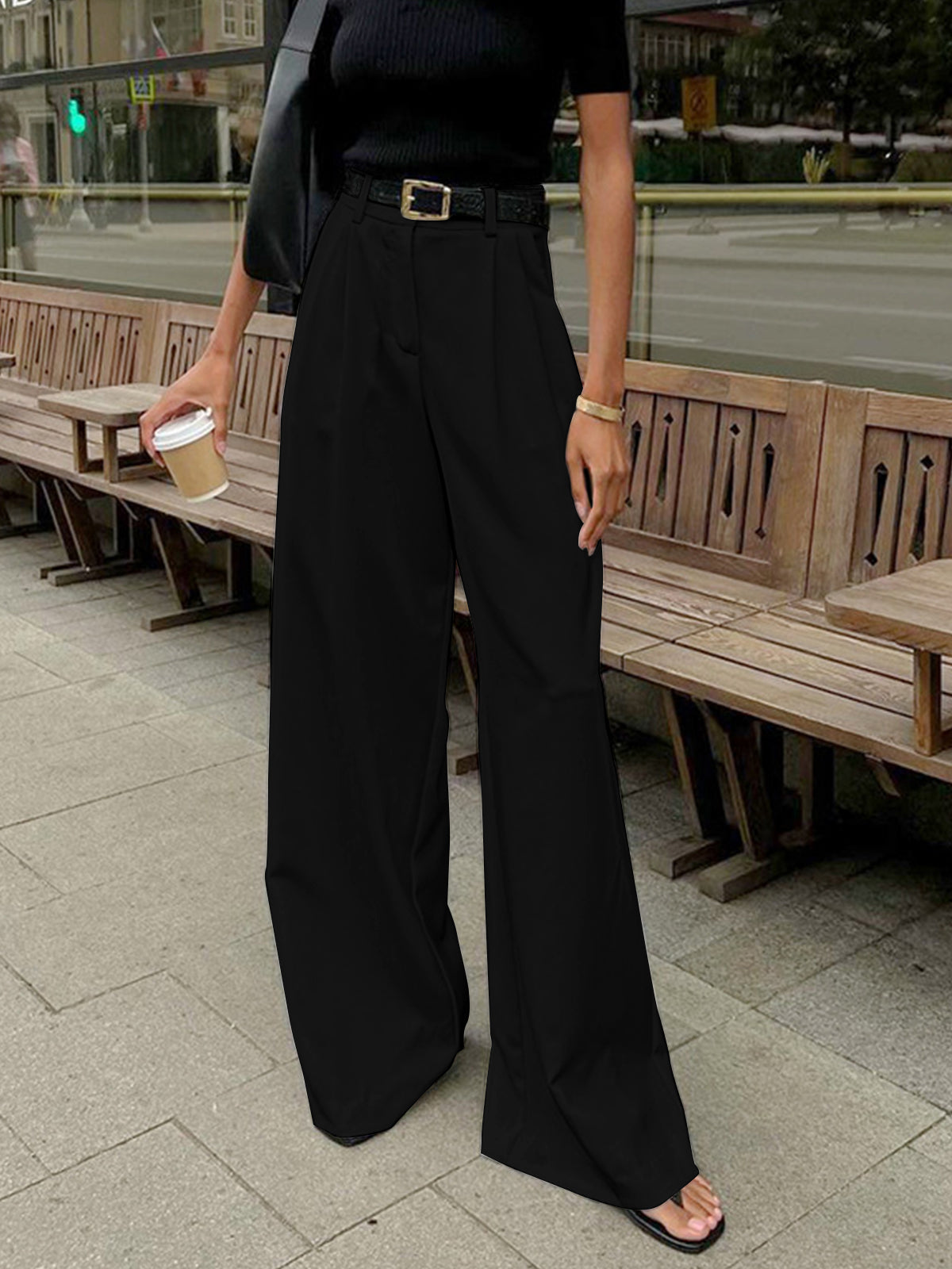 Taryn Wide-Leg Trousers - EFFORTLESSLY STYLISH AND COMFORTABLE TROUSERS