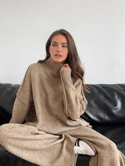 Addison - SOFT KNIT LOUNGE SET WITH TURTLENECK DESIGN
