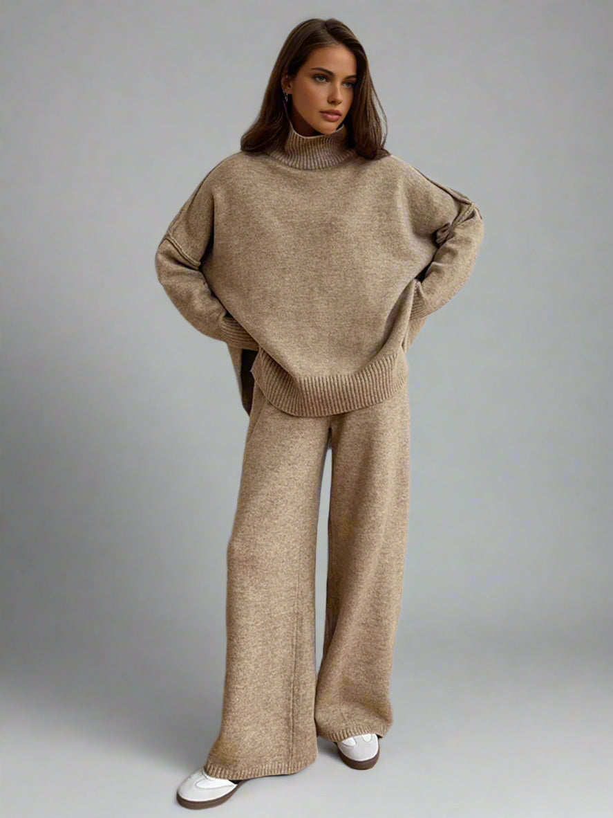 Addison - SOFT KNIT LOUNGE SET WITH TURTLENECK DESIGN