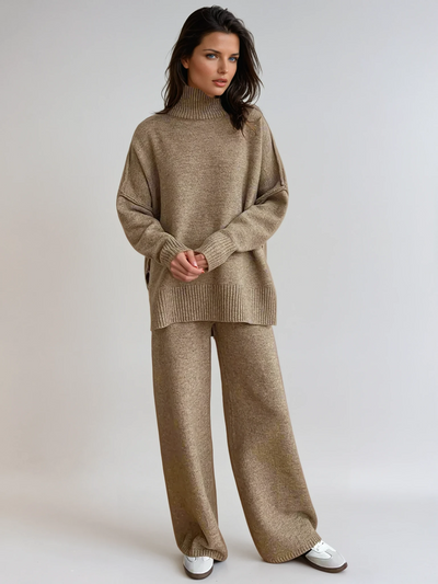 Addison - SOFT KNIT LOUNGE SET WITH TURTLENECK DESIGN