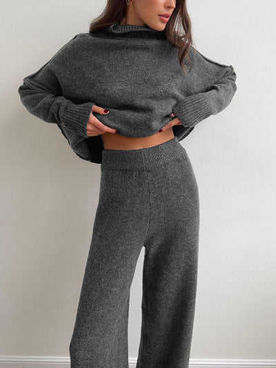 Addison - SOFT KNIT LOUNGE SET WITH TURTLENECK DESIGN