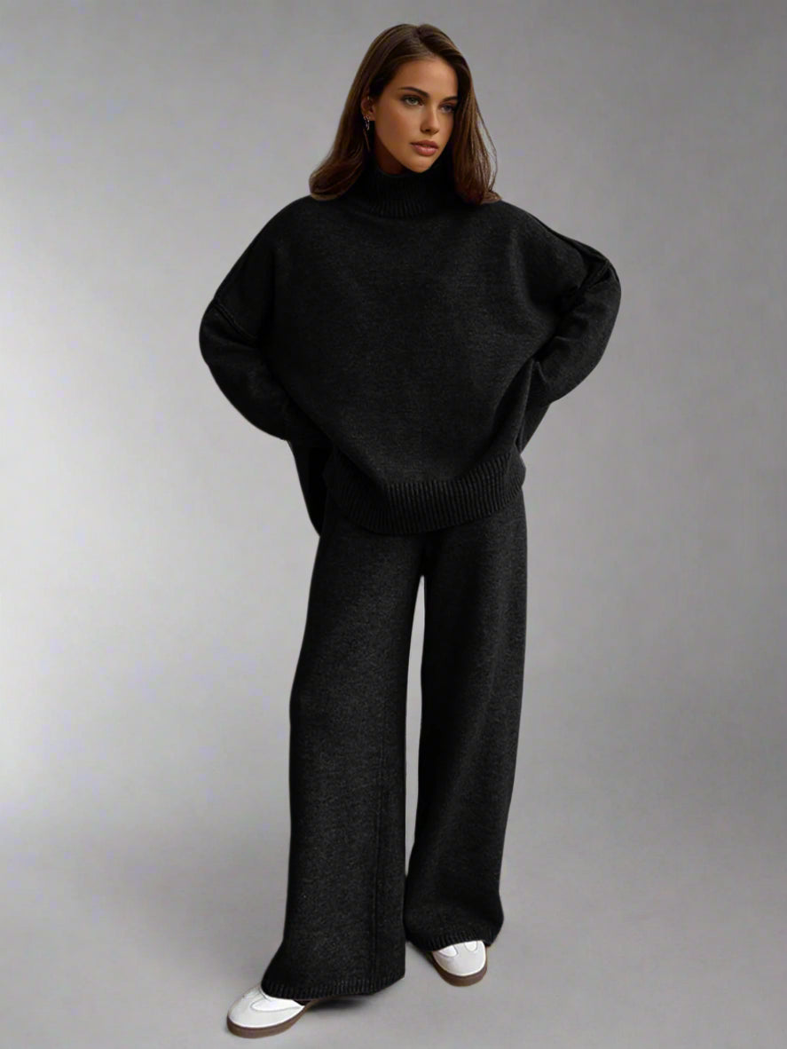 Addison - SOFT KNIT LOUNGE SET WITH TURTLENECK DESIGN