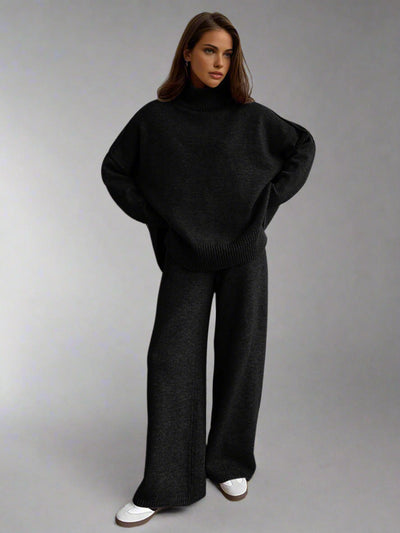 Addison - SOFT KNIT LOUNGE SET WITH TURTLENECK DESIGN