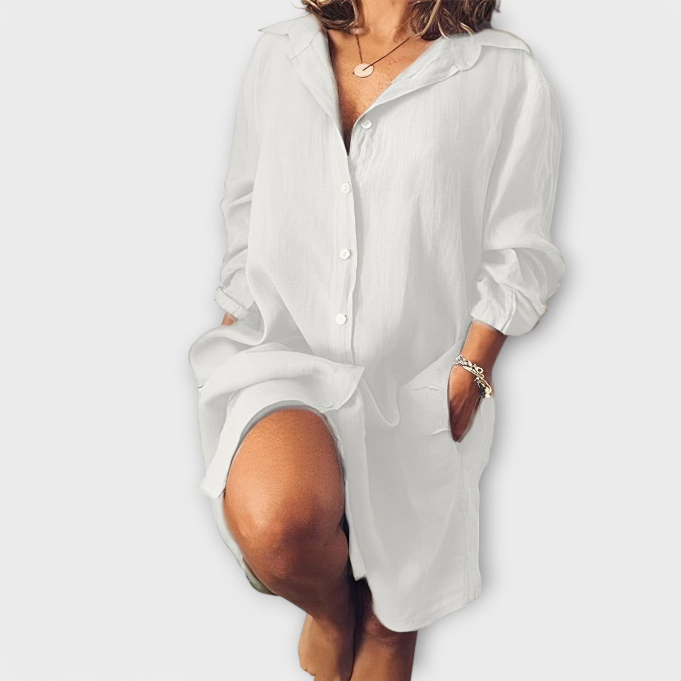 Penny - Casual linen blouse for everyday wear