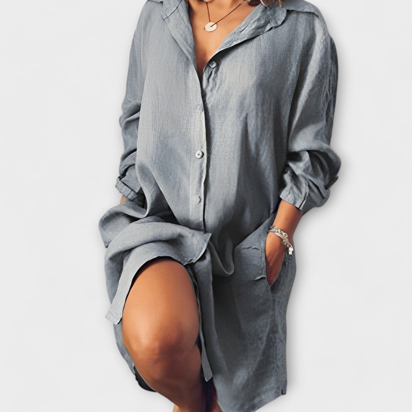 Penny - Casual linen blouse for everyday wear