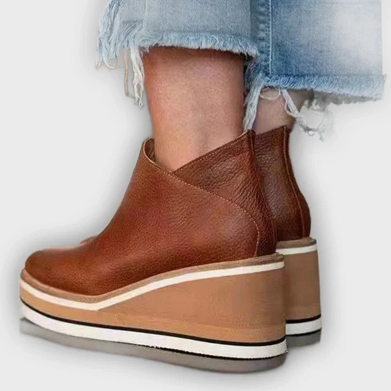 Xanthe - Trendy Women’s Wedges Ankle Boots