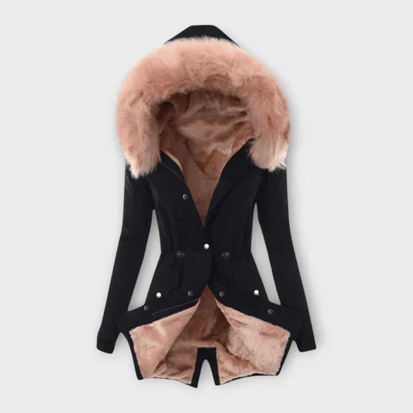 Celine - Chic Winter Jacket with Fur
