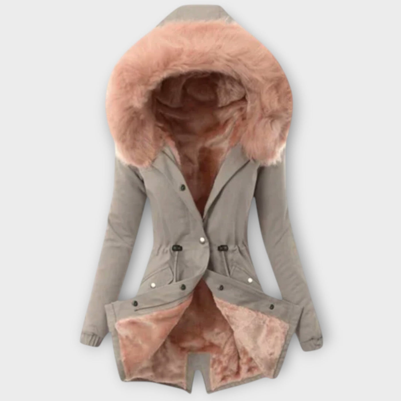 Celine - Chic Winter Jacket with Fur