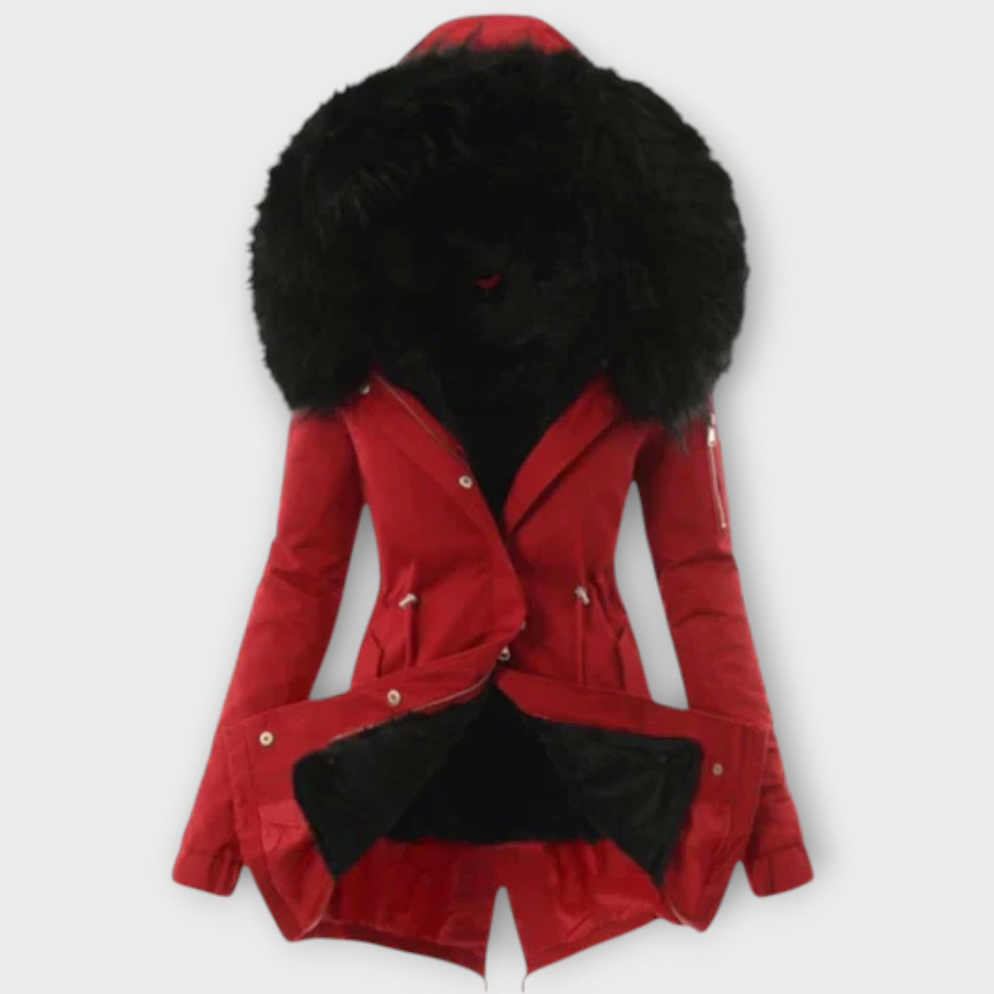 Celine - Chic Winter Jacket with Fur