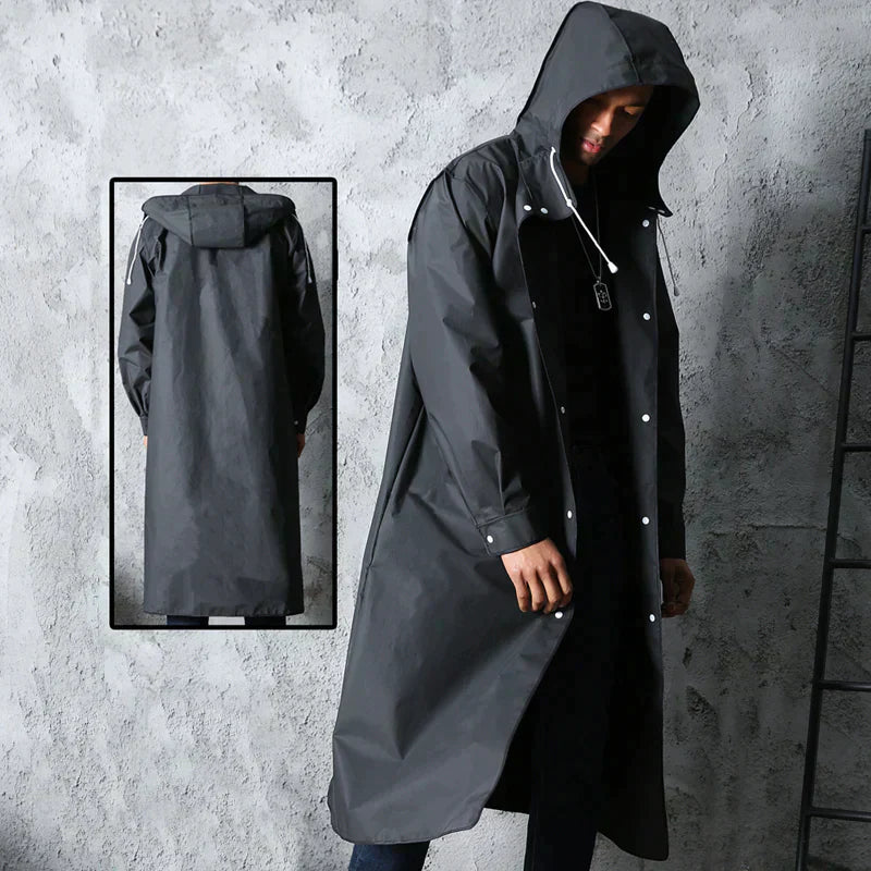 Albert - Men's Black Rain Coat