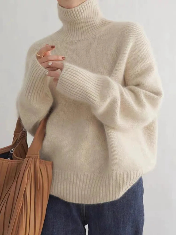 Natalie - HIGH COLLAR TOP WITH ELEGANT DESIGN