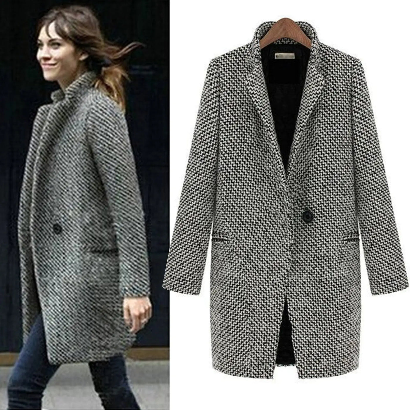 Cheska - Long Elegant Coat