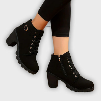 Yael - Luxe Lace-Up Pumps Boots