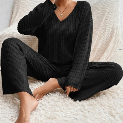 Vayla - COZY RIBBED LOUNGE SET WITH RELAXED FIT