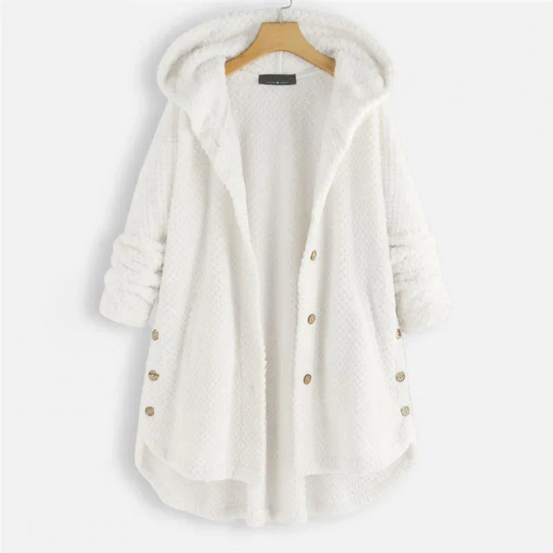 Anna - Hooded Ribbed Coat