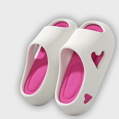 Sofia - Lightweight Heart Design Flip Flops
