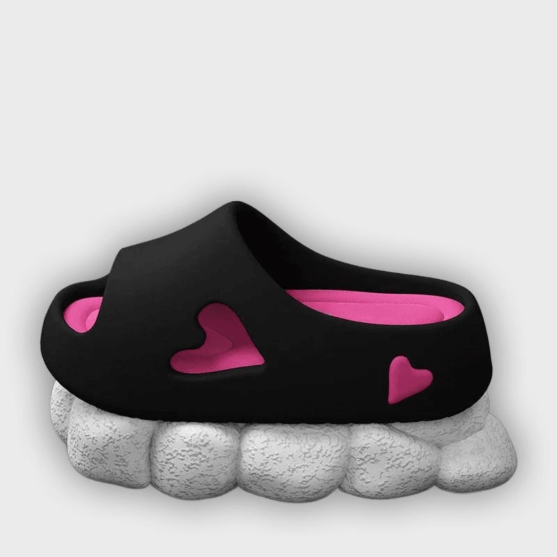 Sofia - Lightweight Heart Design Flip Flops